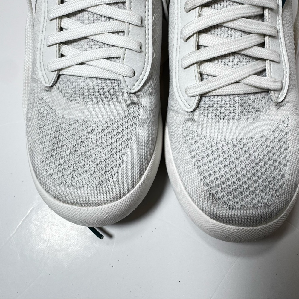 Vessi Weekend White Knit Sneakers W7 7 Women Waterproof Lightweight Casual Shoes - Picture 3 of 9